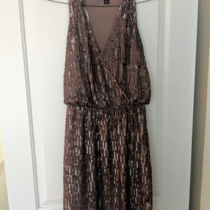 Aidan Mattox bronze sequin cocktail dress -NWT